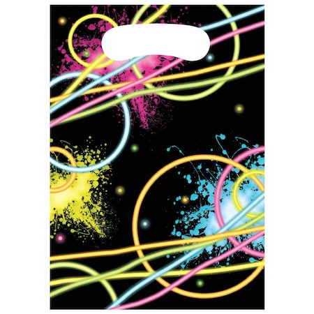 Creative Converting Glow Party Favor Bags, 6.5"x9", 96PK 318141